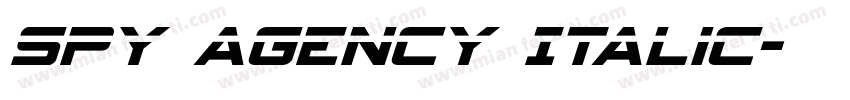 Spy Agency Italic字体转换